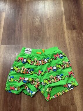 Bitty Monsters Universal Studios Green Graphic Shorts 👾💚